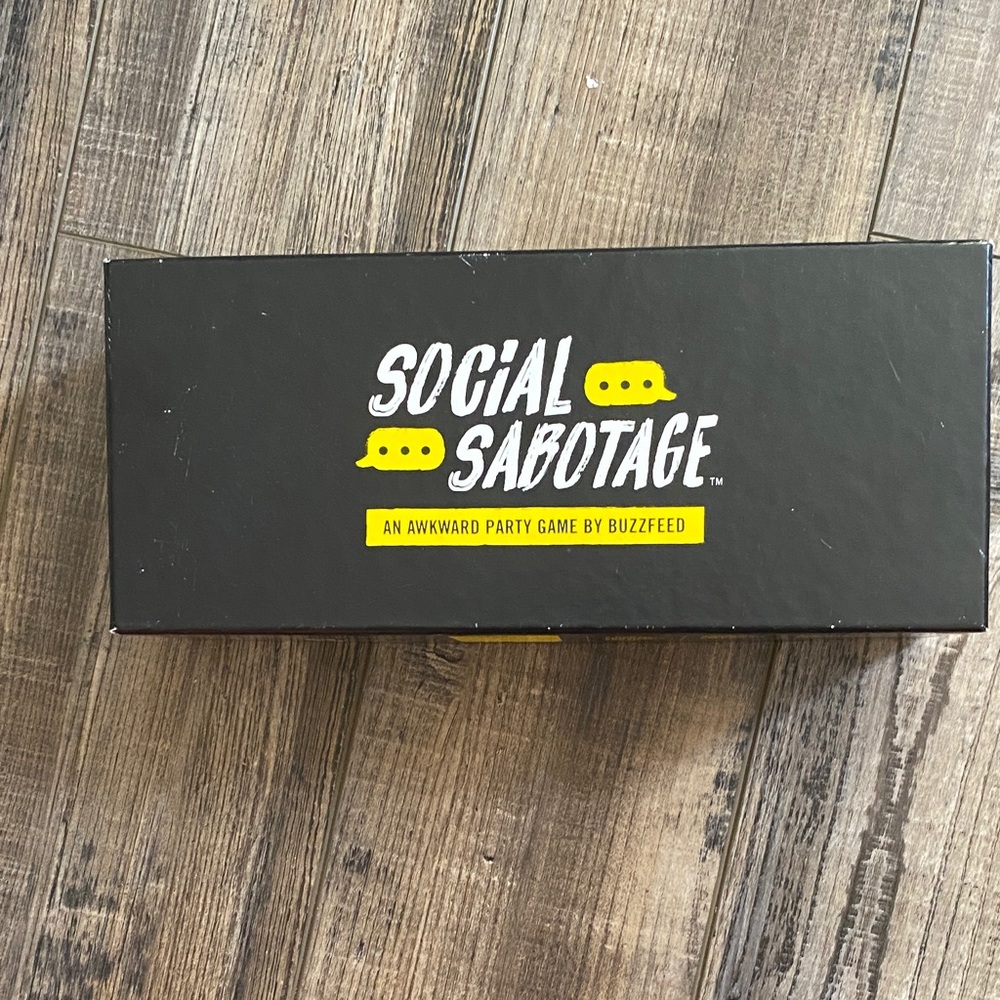 NEW Social Sabotage Party Game